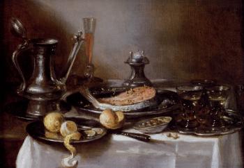 彼得 尅萊玆 A Still Life With A Jan-Steen Jug 彼得 尅萊玆 A Still Life With A Jan-Steen Jug